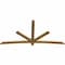Ekena Millwork Alberta Rough Sawn Timber Gable Bracket, Western Red Cedar, 96"W x 48"H x 2"D x 4"F, 12/12 Pitch GBW096X48X0204ALB00RWR - alternate 3